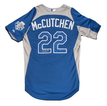 2012 Andrew McCutchen All-Star Game Workout Day & Home Run Derby Game Worn Jersey (MLB Auth) - PHOTO MATCHED